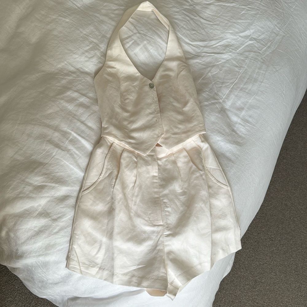 Elegant Cream Jumpsuit